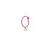 Rue des Mille - MONO ORECCHINO FARFALLA HOOP FUCSIA FLUO ORO18KT