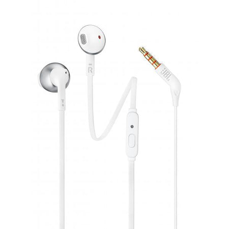 Cuffie auricolari in-ear Jbl T205 CRM - Cuffie Auricolari con Filo e Microfono, Cavo Piatto Antigroviglio, Comando a un Pulsante, Ergonomici, Custodia morbida, Jack 3,5 mm, JBL Pure Bass Sound, Croma