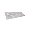 Dw 8000 Tastiera Rf Wireless Francese Argento, Bianco