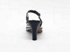 DONNA SOFT Slingback traforato in pelle bianca e nera 5679