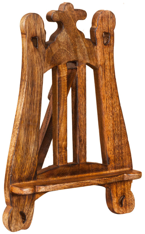 Biscottini Leggio da appoggio Biscottini legno noce regolabile 24x7x36 per studio ufficio