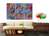 Quadro World Map Colourful Whirl