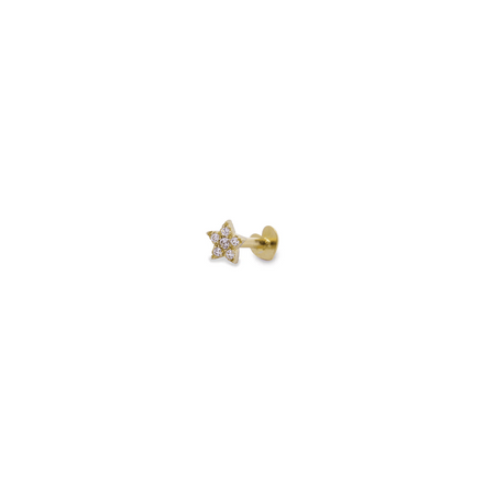 Rue des Mille - PIERCING HELIX STELLA E DIAMANTI LAB GROWN ORO18KT