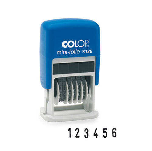 Timbro Mini Numeratore S126 6Colonne 3,8Mm Autoinchiostrante Colop