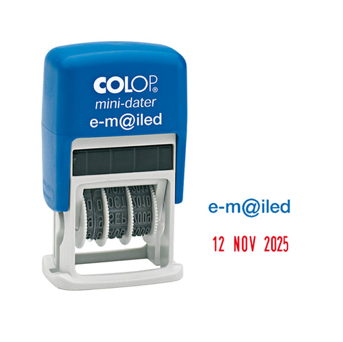 Timbro Mini S160/L4 Datario + E-Miled 4Mm Autoinchiostrante Colop
