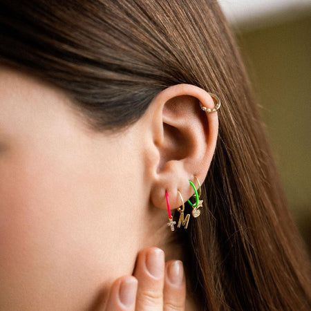 Rue des Mille - PIERCING MINI CERCHIETTO HELIX E DIAMANTI LAB GROWN ORO18KT