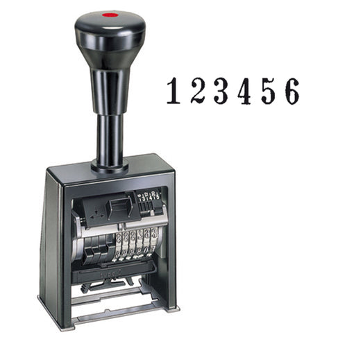Timbro Numeratore Autoinchiostrante Automatico B6K 6Colonne 4,5Mm Reiner