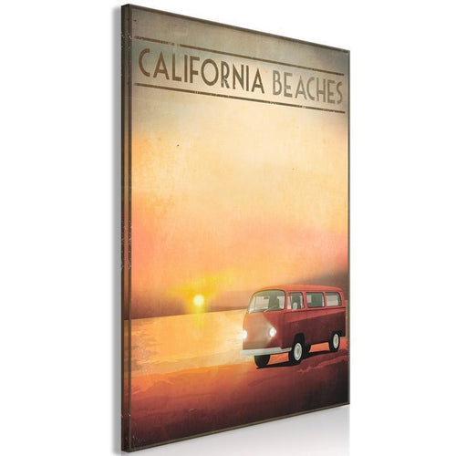 Quadro California Beaches (1 Part) Vertical