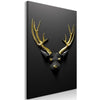 Quadro Golden Antlers (1 Part) Vertical