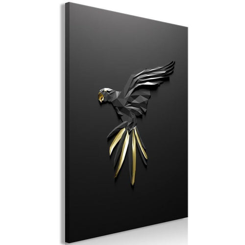 Quadro Black Parrot (1 Part) Vertical