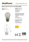 Alca Power G45 4W 220V 500LM 4000K E27 lampada classica a led vetro frost
