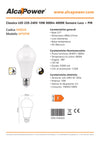 Alca Power A60 10W 220V 900LM 4000K E27 lampada classica a led PIR