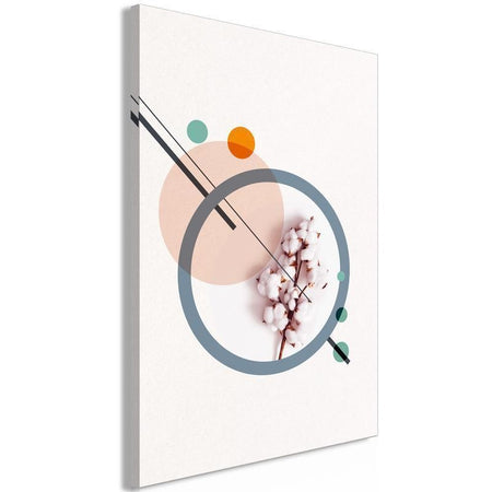 Quadro Geometric Cotton (1 Part) Vertical