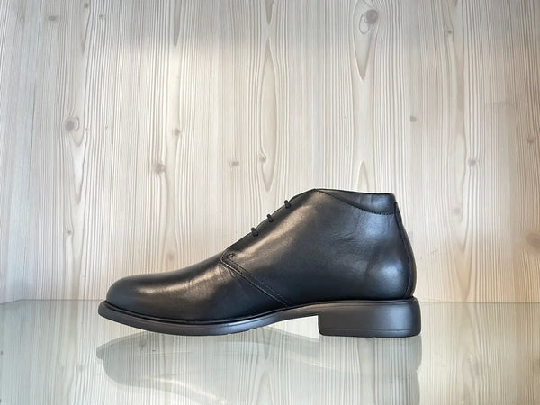 Fontana scarponcino uomo in pelle nera stringato Made in Italy