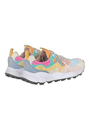 FLOWER MOUNTAIN Flower Mountain - Sneakers - 451023 - Azzurro/Arancione da donna