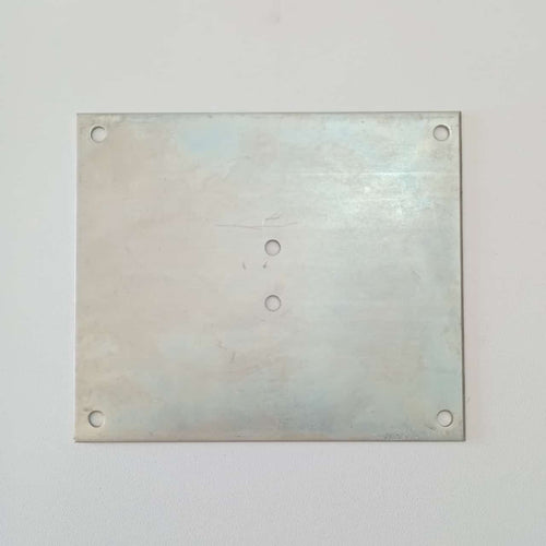 Piastra zincata 270x230mm per fissaggi a pavimento e muro