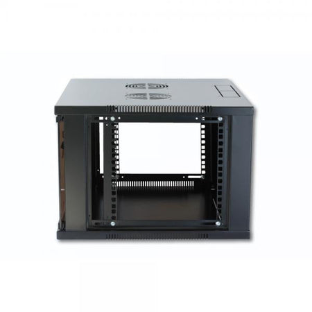 Armadio Rack 19'' a Muro 9U prof. 600 Nero Assemblato