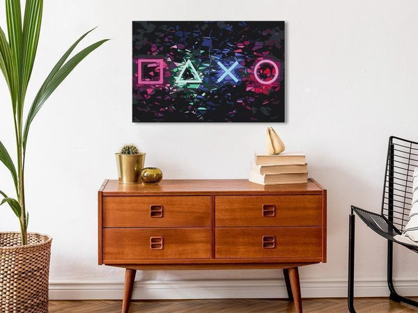 Quadro fai da te Press Start