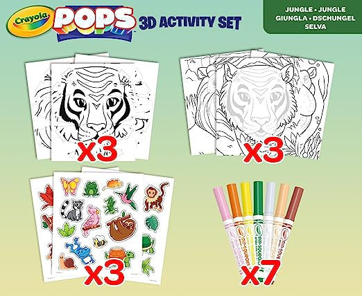 04-2802 - Color Pops Set Tema Giungla