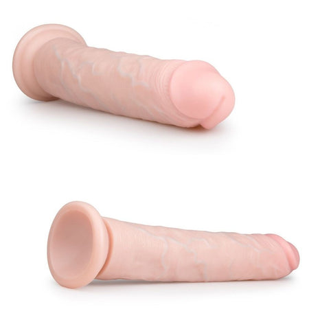 Dildo Realistico con Base a Ventosa in Pelle Naturale 28,5 cm