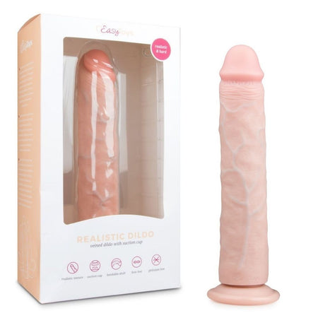 Dildo Realistico con Base a Ventosa in Pelle Naturale 28,5 cm