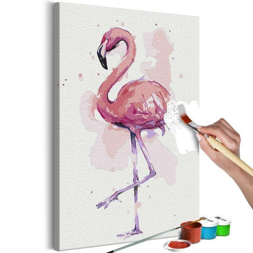 Quadro fai da te Friendly Flamingo