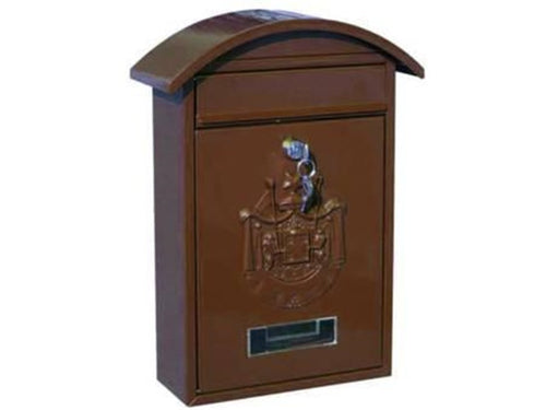 SICURO CASSETTA POSTALE CON TETTO E CHIAVE A CILINDRO PER ESTERNI cm.21x6x31h.