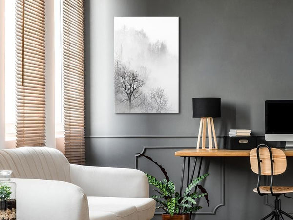 Quadro Trees In The Fog (1 Part) Vertical