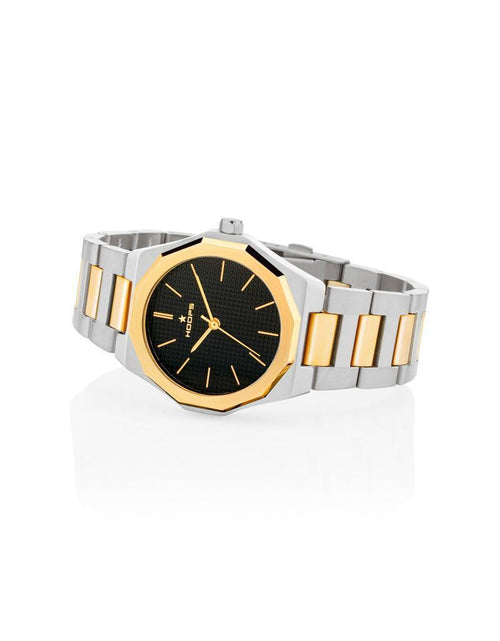 Hoops - Orologio ROYAL SILVER AND GOLD NERO