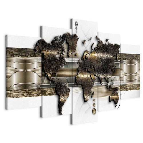 Quadro Mondo di metallo