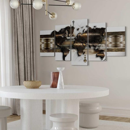Quadro Mondo di metallo