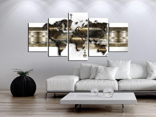 Quadro Mondo di metallo