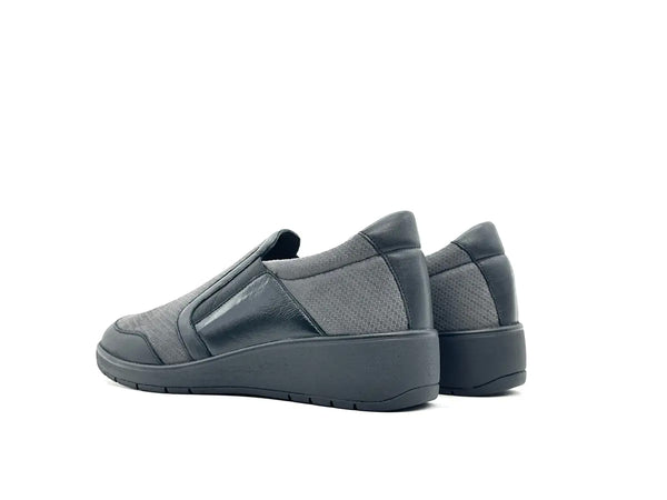 Grunland scarpa donna elasticizzata grigia con sottopiede in pelle estraibile