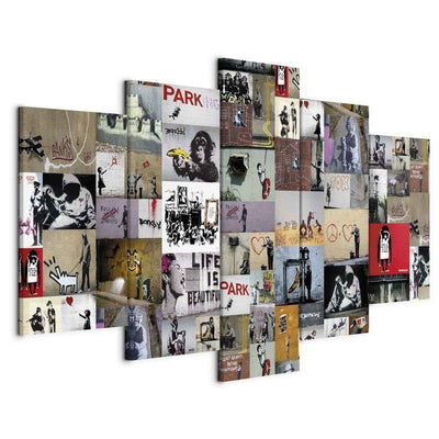 Quadro Art of Collage Banksy IV