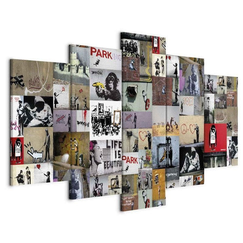 Quadro Art of Collage Banksy IV