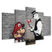 Quadro Super Mario Mushroom Cop (Banksy)