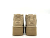 UGG stivaletti donna scamosciati beige platform foderati lana suola spessa