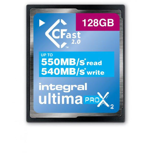 Integral INCFA128G-550/540 memoria flash 128 GB CFast (128GB CFAST CARD 2.0 UP TO READ 550MBs WRITE 540 MBs INTEGRAL)