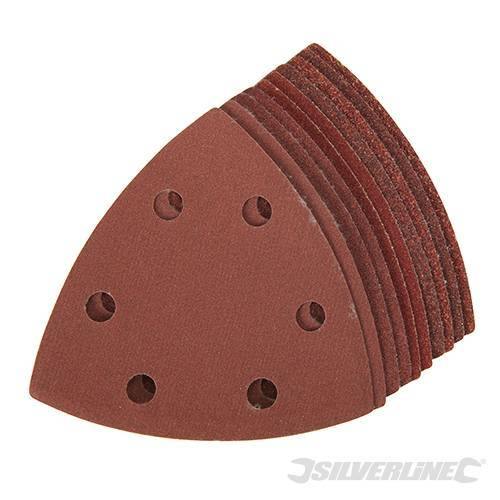 Fogli triangolari con fissaggio strappo 90 mm in ossido di alluminio varie grane prezzo Silverline