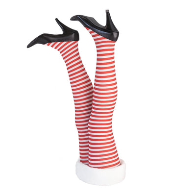 Gambe natalizie a batteria con movimento per decorazioni natalizie