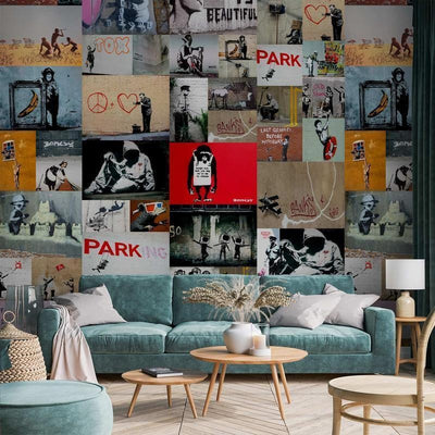 Fotomurale Banksy collage