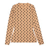 MARINE SERRE Recycled Moon Jersey Crewneck in Tan da donna