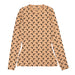 MARINE SERRE Recycled Moon Jersey Crewneck in Tan da donna