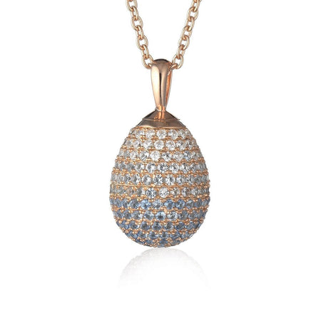 Tsars collection - COLLANA IN ARGENTO PROFUMO AZZURRO