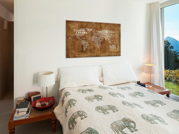 Quadri di sughero The Lost Map [Cork Map Italian Text]