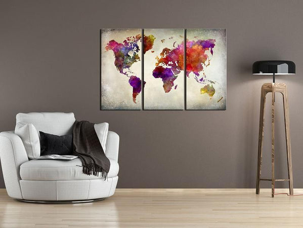 Quadri di sughero Mosaic of Colours [Cork Map]