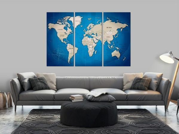 Quadri di sughero Ink Journey [Cork Map]