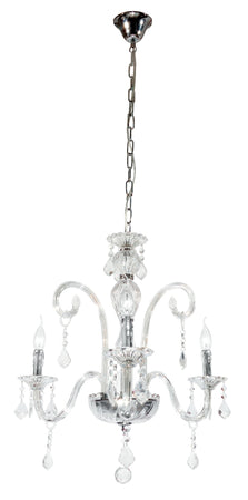 Lampadario Vetro Pendagli Cristallo K9 Sospensione Classica E14