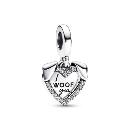 Pandora - Charm Pendente Amico a 4 Zampe "I Woof You"