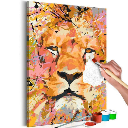 Quadro fai da te Watchful Lion
